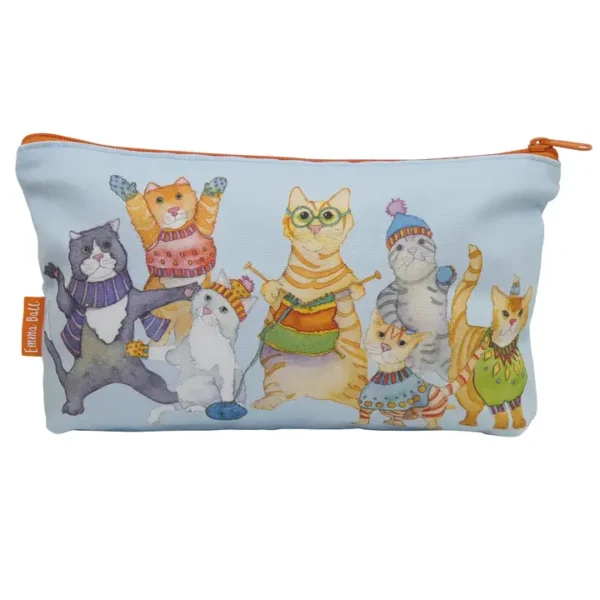 bolsa con cremallera gatos emma ball