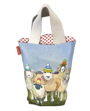 bombonera ovejas fondo azul