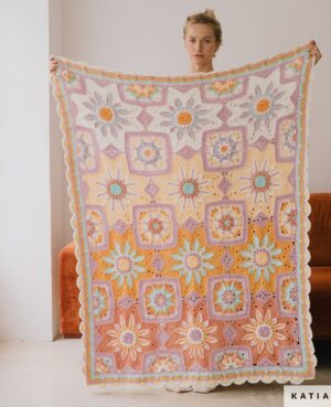 Kit CAL Stars in Bloom: Manta de Flores a Crochet